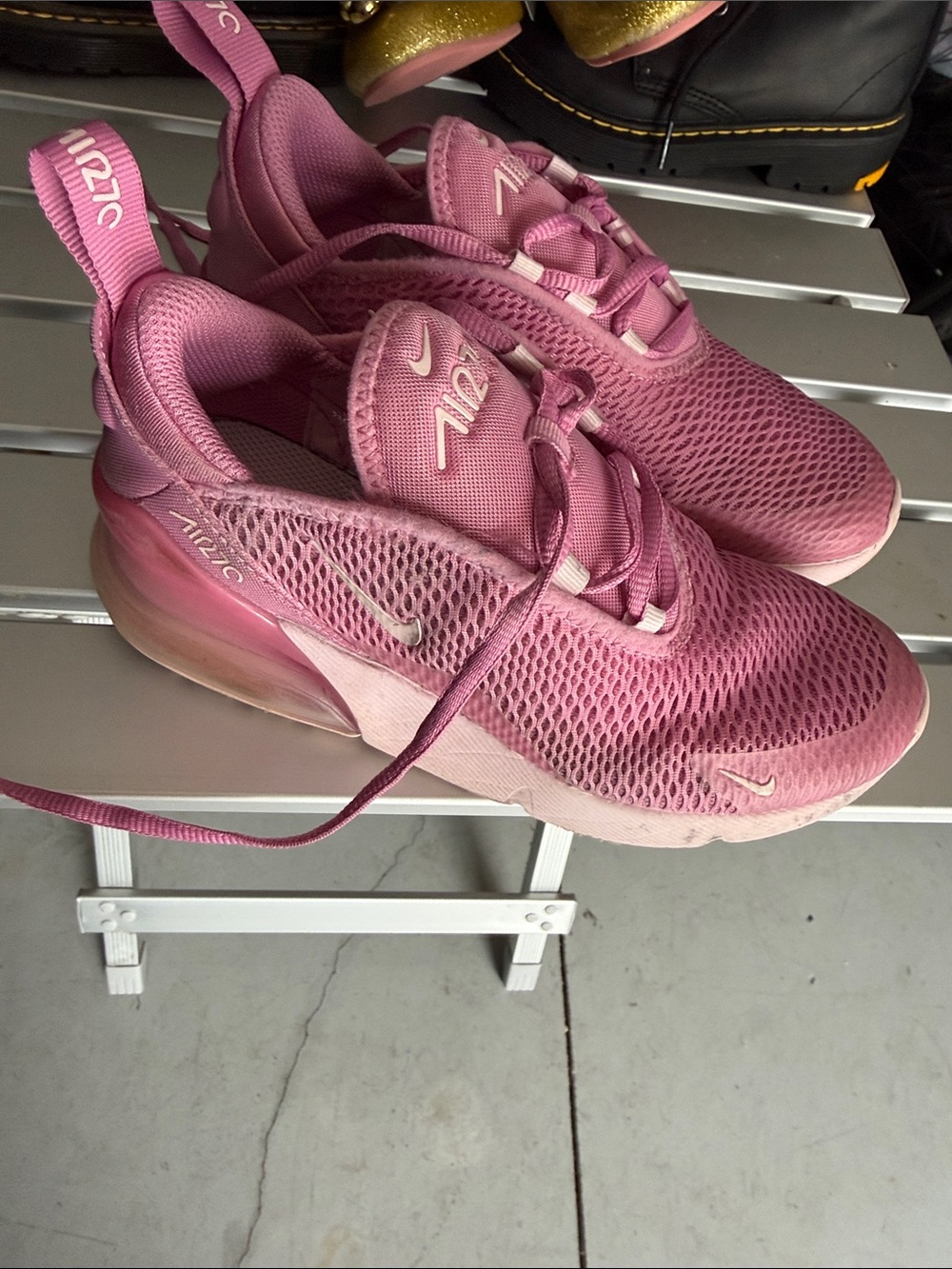 Nike Pink Mesh Air Max 270 kids Sneakers